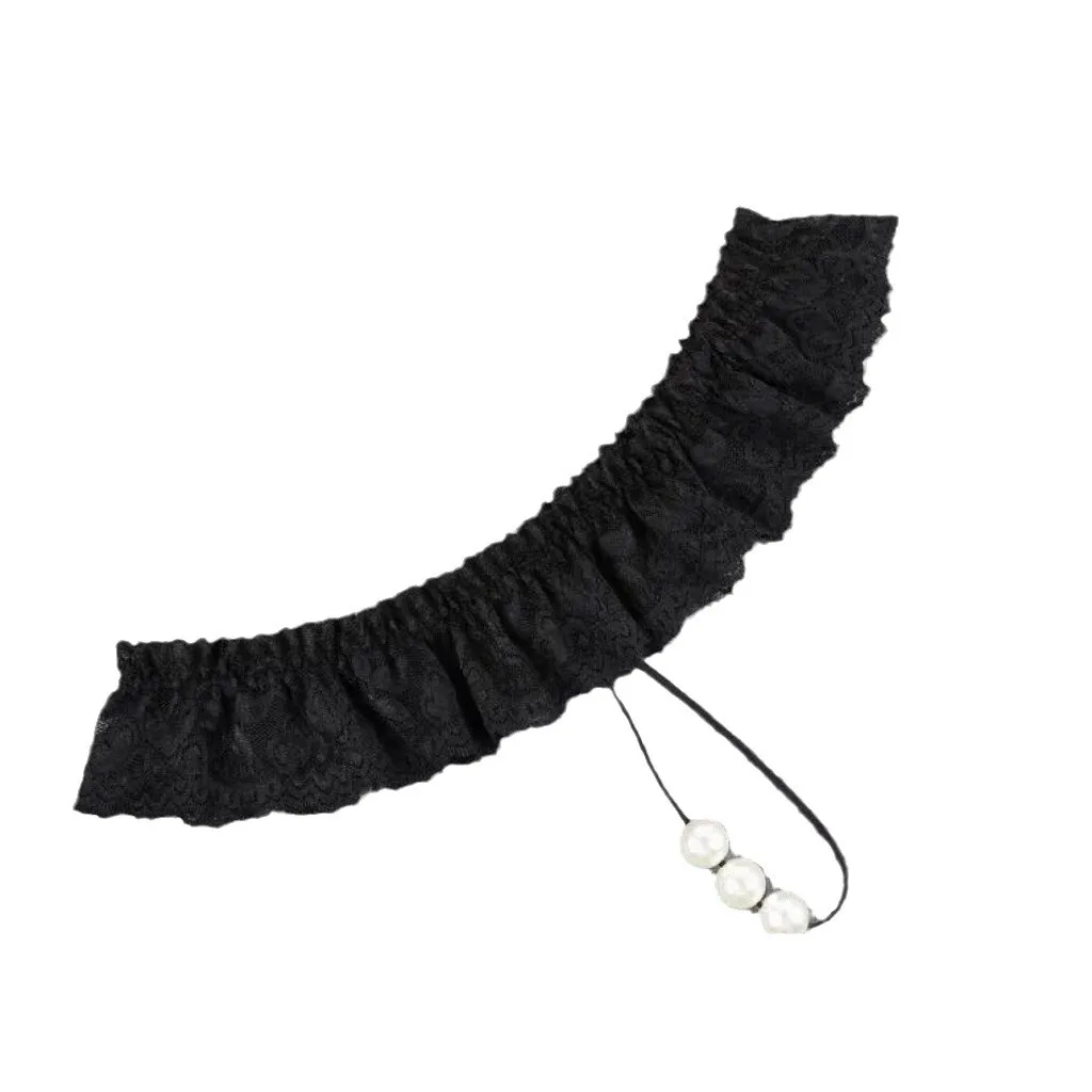 Transparent G-String Lace Pearl Thongs Low Waist Sexy Crotchless Woman's Massage Thread Panties Sex Erotic Accessories Underwear