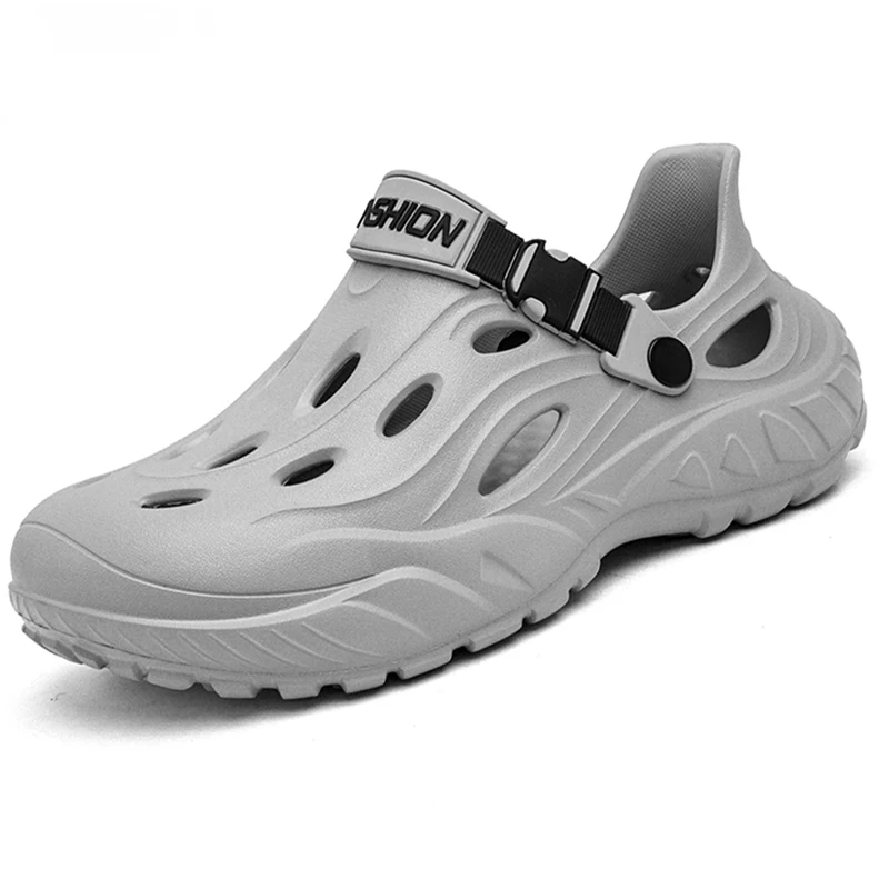 

Мужские сандалии, спортивные тапочки, пляжные шлепанцы, дышащие сабо, мужская повседневная садовая обувь, нескользящая прогулочная мужская обувь