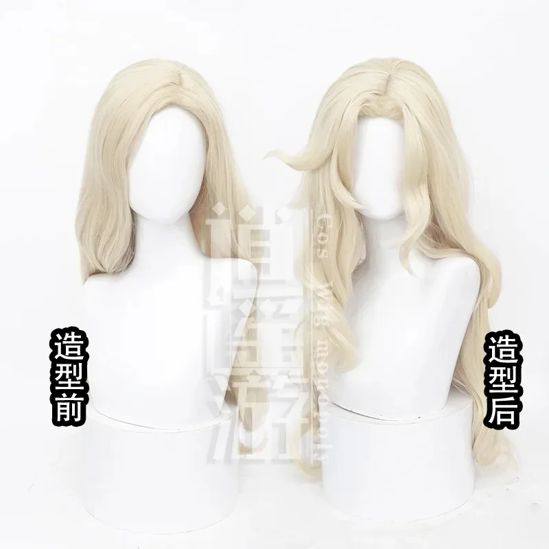 

ly Game Identity V Hunter Gold Long + Бесплатная шапка для парика Фотограф Джозеф Косплей Волосы 80cmc;6,r'8;p'