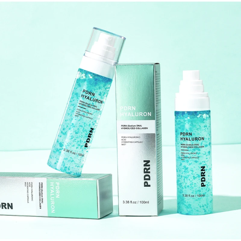 Lachs-PDRN Hyaluronsäure Hydratisierende Kapsel-Sprühnebel, Erfrischendes Gesichtsserum, Leichtes Feuchtigkeitsspendendes Pflegemittel, Koreanische Hautpflege – Detail 10