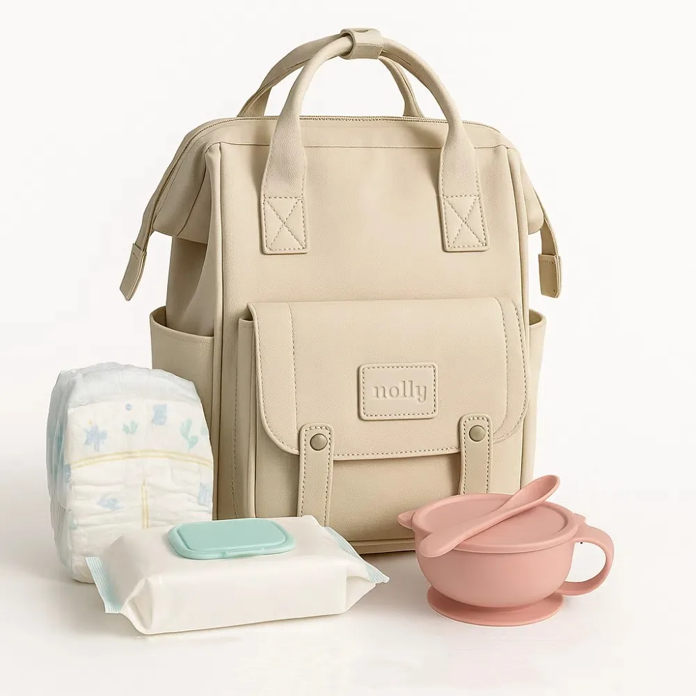 

Nylon Mommy Backpack Large Capacity Multifunctional Baby Diaper Bag Anti Splash Water Wear-resistant Mommy Shoulder Bag Outdoor