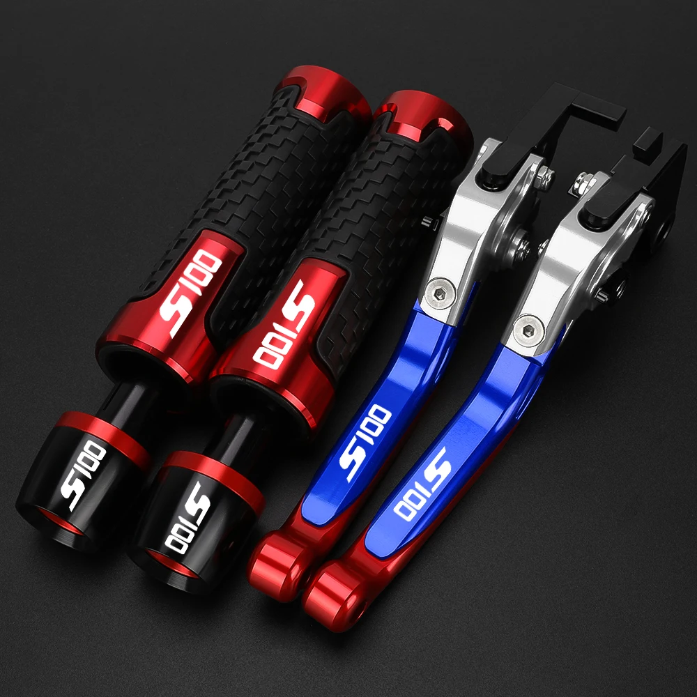 2026 Motorcycle Aluminum Adjustable Brake Clutch Levers Handlebar Hand Gripss FOR Suzuki S100 S 100 2015-2019 2016 2017 2018