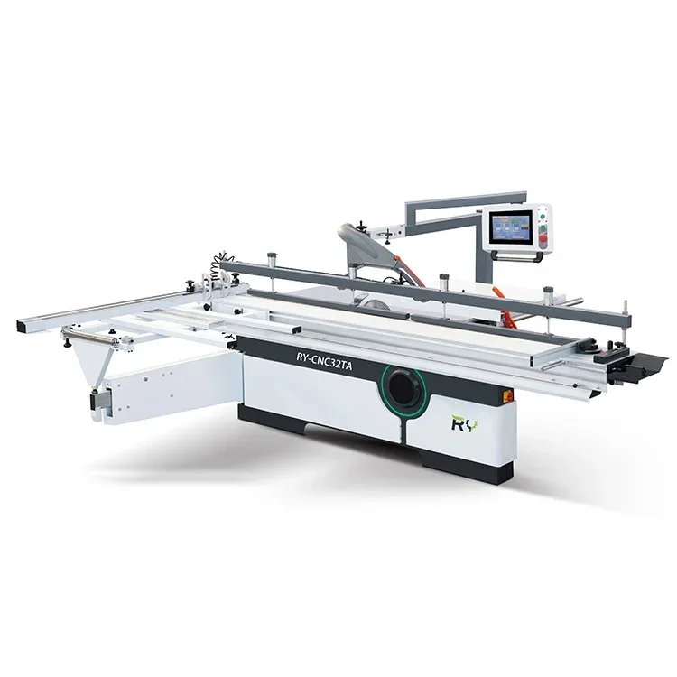 for 45/90 Degree CNC Tilting Altendorf Automatic Sliding Panel Saw With Double Blade Table Saw For Woodworking