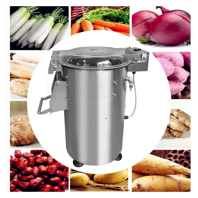 Root Vegetable Fruit Ginger Potato Roller Peeler Washing Peeling Cleaning Machine