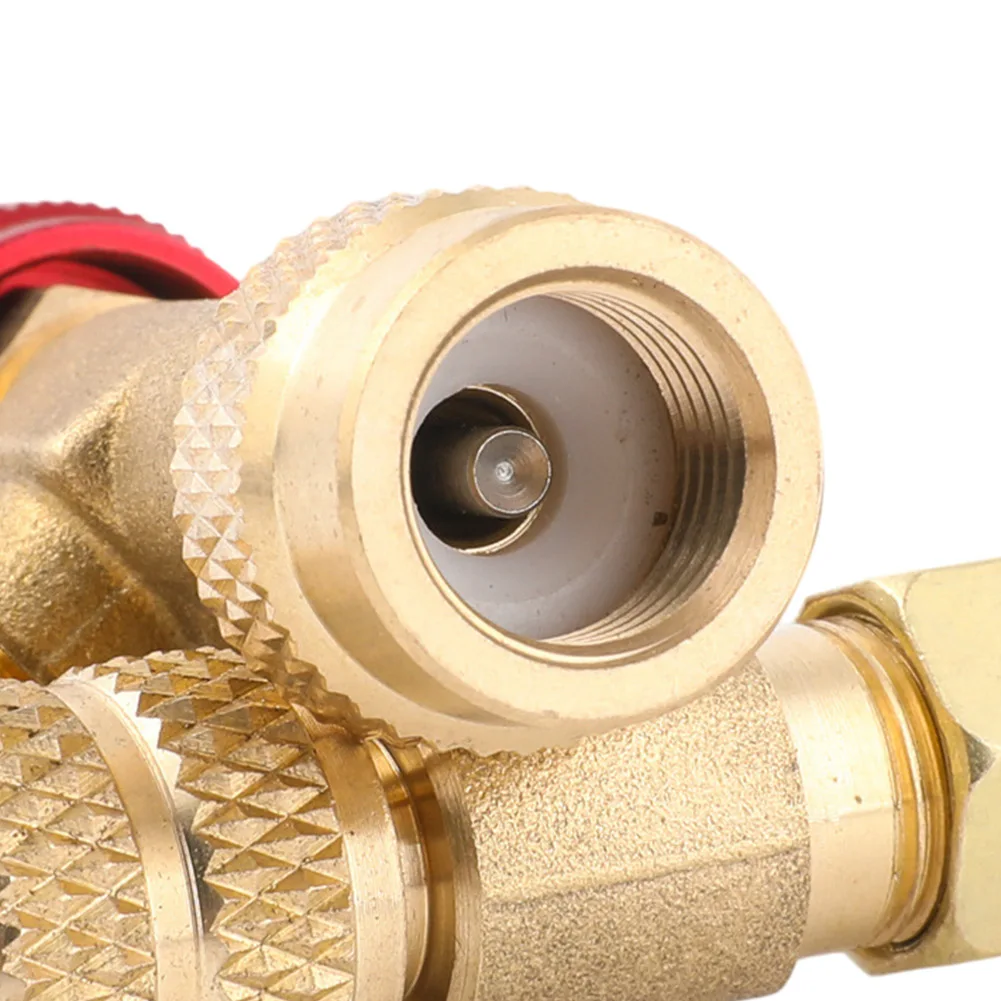 HVAC Control Valve Kit Red Brass Construction For AC Manifold Split Air Conditioner for service For R410A for r22 for r32 R404A