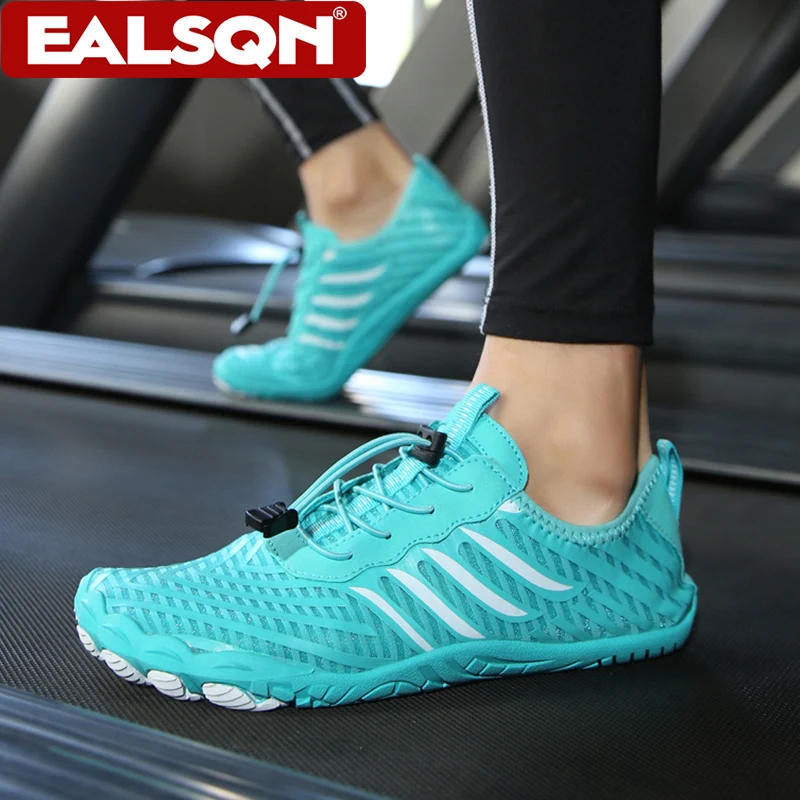 

Быстросохнущие водные туфли унисекс, летние дышащие мужские уличные пляжные туфли с пятью пальцами для плавания, модные женские туфли для фитнеса и йоги