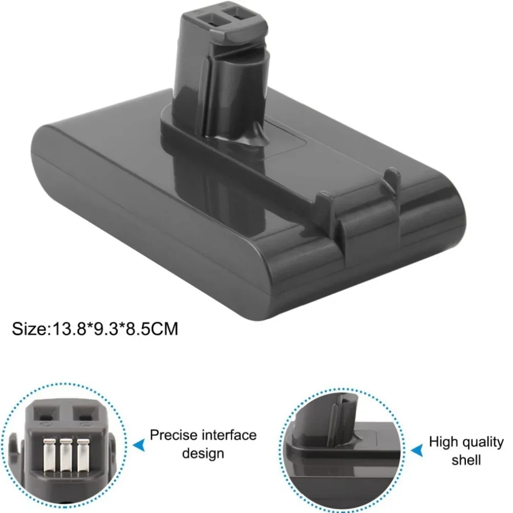 

Литиевая аккумуляторная батарея 22,2 В 6,0 Ач (тип A) для Dyson DC31 DC34 DC35 DC44 DC45 Animal 917083-09.