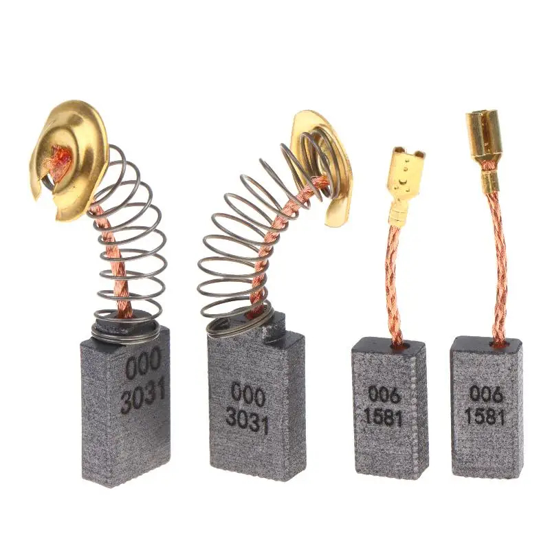 1Pair 303# 21# 43# 103# 153# 50# 411# 6-100# Carbon Brush Replacement Parts For Angle Grinder Drill Power Tool Repair Accessory