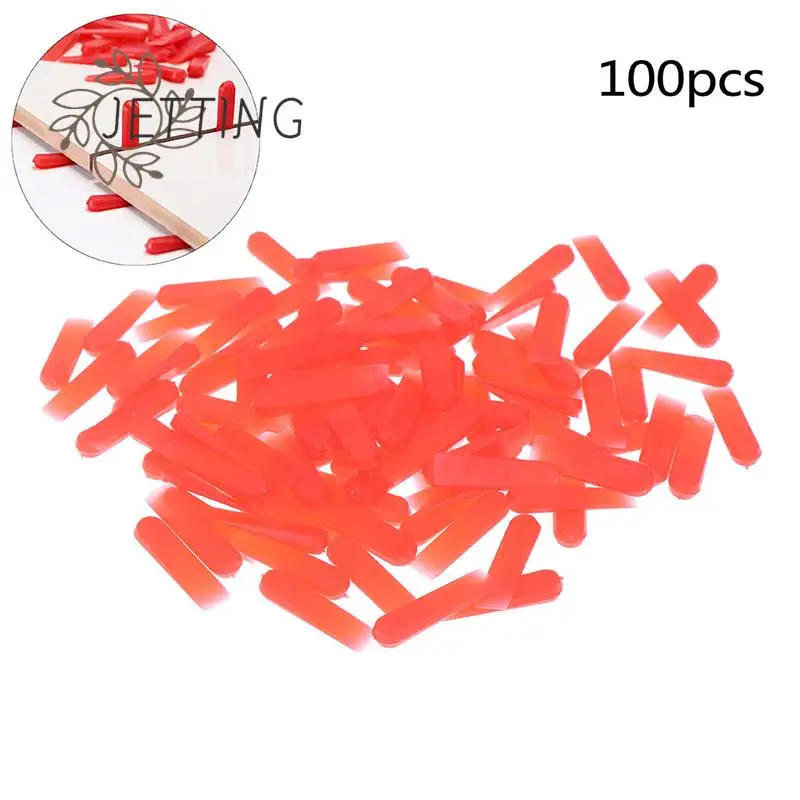 100pcs Red Wedges Ceramic Tile Leveling Gasket System Tiling Floor Wall Carrelage Tools Spacers Locator Leveler Level