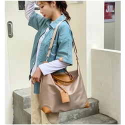 Ladies Travel Handbag Fashion Luggage Crossbody Bag Oxford Cloth Waterproof Large Capacity Sports Fitness Tote Bag for Men Women