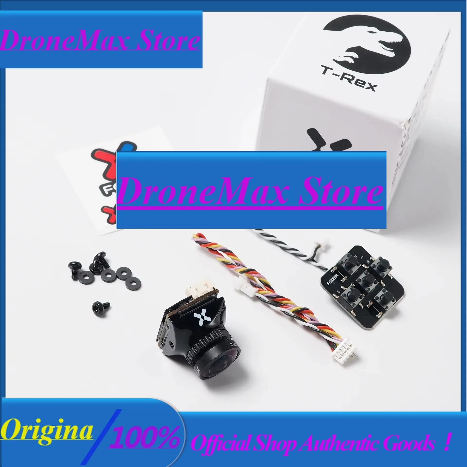 DroMaFOXEER 1500TVL T-REX Mini/micro FPV Camera 4:3/16:9 PAL/NTSC Switchable Fancy Racing Ultra Wide Dynamic 6ms Delay