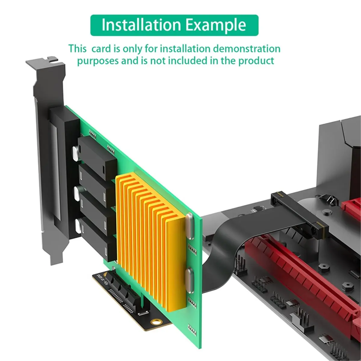 New Electronics PCI-E PCI Express 5.0 1X Extension Cable ( Dual Vertical 90 Degree Direction)