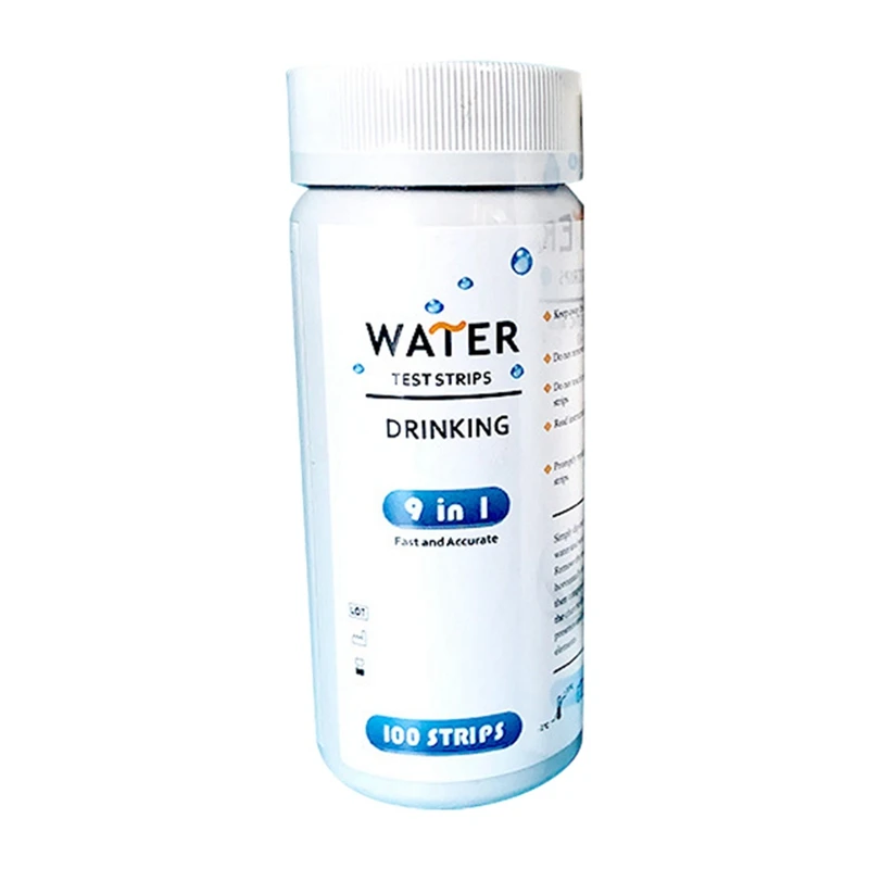 Test Kit Water Test Kit 100 Home Water Test Strips For Well And Faucet Test Kit Tests For PH, Chlorine, Lead Nitrite And More