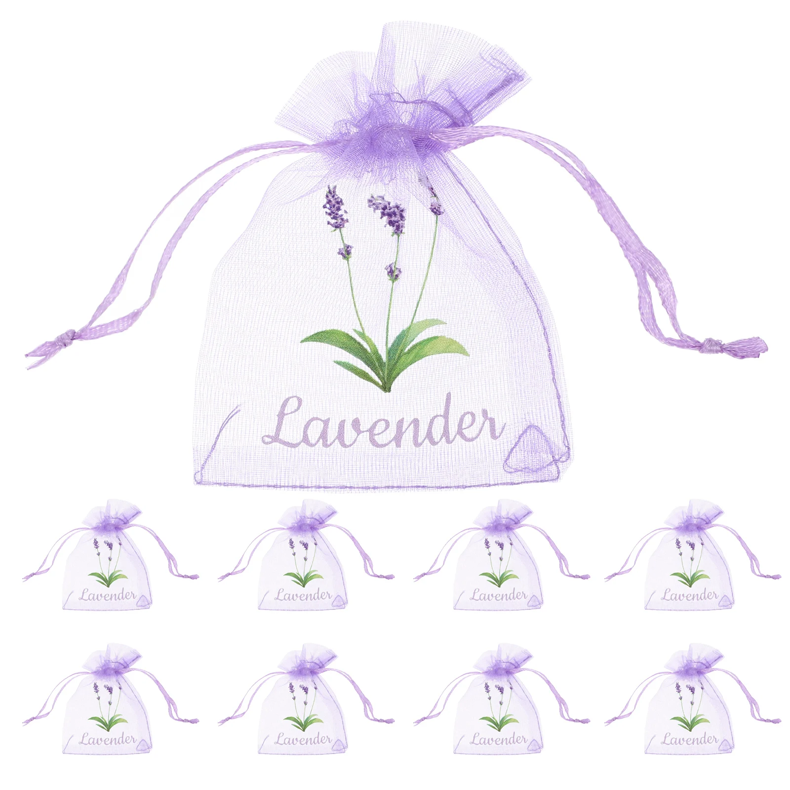 

20 Pcs Empty Sachet Bags Lavender Herb Drawstring Mesh Pouches Storage Spice Dried Flowers Fragrance Container Breathable