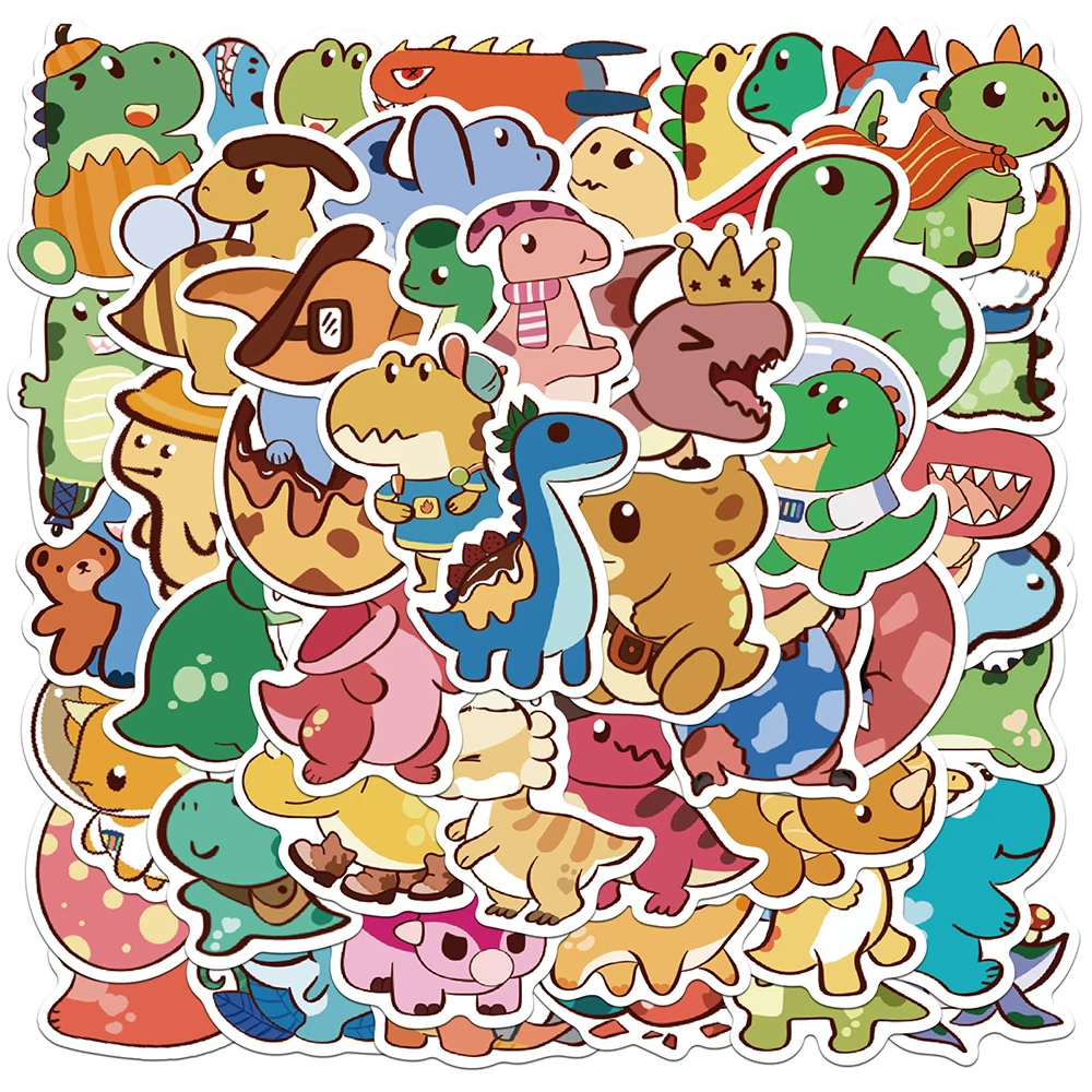 10/30/50pcs Colorful Creative Cartoon Little Dinosaur Stickers Cute Graffiti Declas for Phone Guitar Laptop Kawaii Sticker Decor