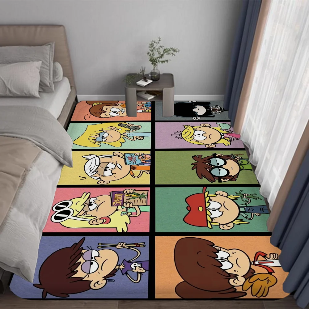 The Cartoon Loud House Floor Mat Kids Room Bedroom Decoration Balcony Anti-Slip Doormat Living Room Welcome Rug