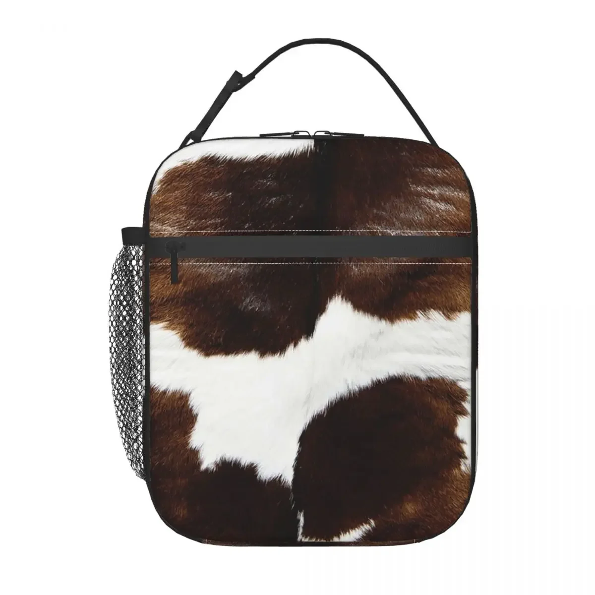 Rustic Ranch Cow Print Insulated Lunch Bag for Women Children Portable Food Boxes Thermal Lunch Box Tote