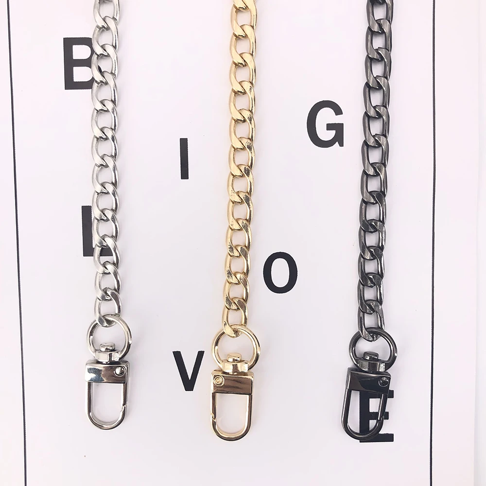 4 Different Sizes Flat Wallet Chain Iron Bag Chain Shoulder Strap Chain Strap Crossbody Handbag Interchangeable 40/60/80/120cm