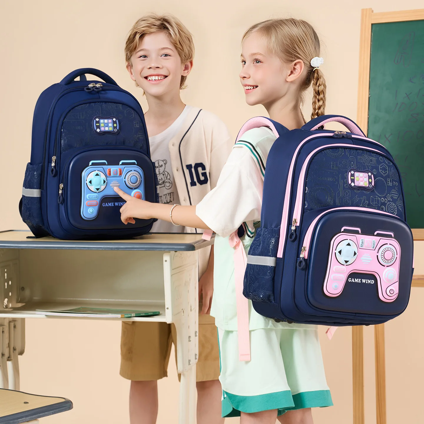 back-to-school-3d-game-controller-backpack-for-kidsergonomic-school-bag-for-elementary-students-boys-girls