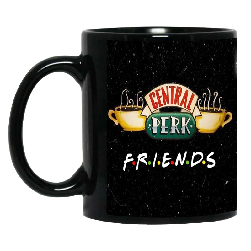 

Personalized Name Mug Central Perk Design Coffee Mug Custom Tea Cup Black Milk Beer Mugs Lovers Friends Gifts Dropshipping