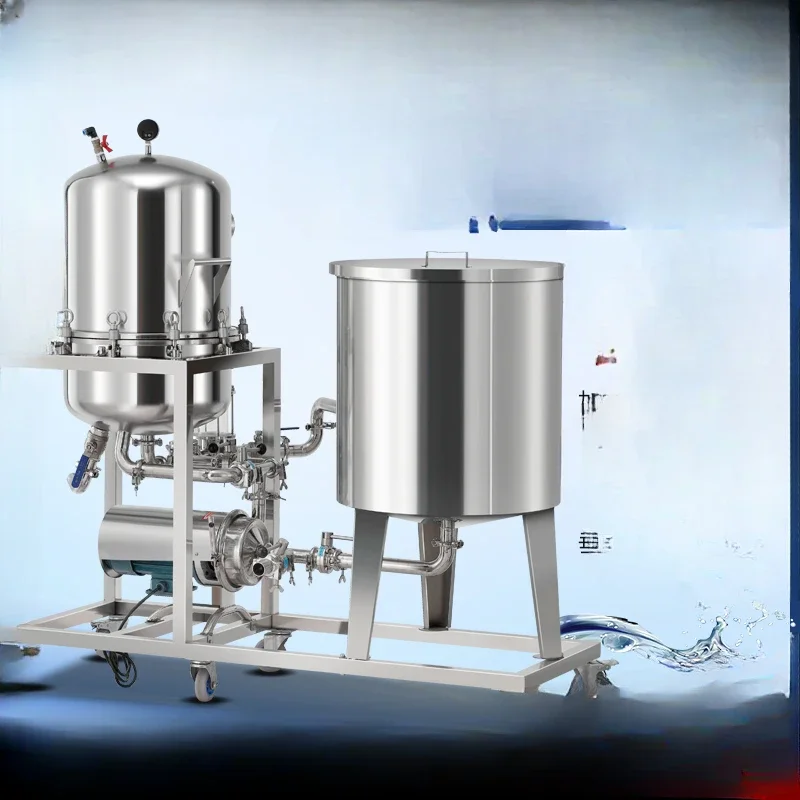 Filtration machine removes turbid flocculent white yellow rice beer medicine red grape fruit wine oil impurities treatmen