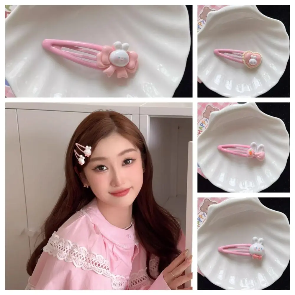 Hair Accessories Cute Hairpin Japanese Rabbit Hair Clip Lovely Hair Clip Pink Hair Ornaments Sweet Barrettes Headdress