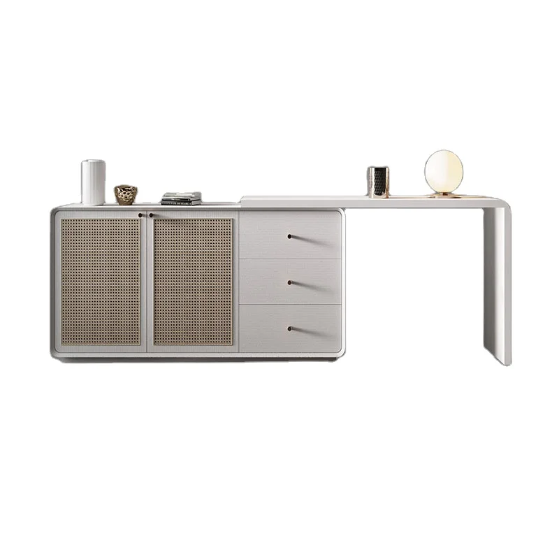 ！@Hot Selling Modern Minimalist Adjustable Wooden Office & Home Computer Desk Simple Design with Multi-Purpose Use for Bedroom