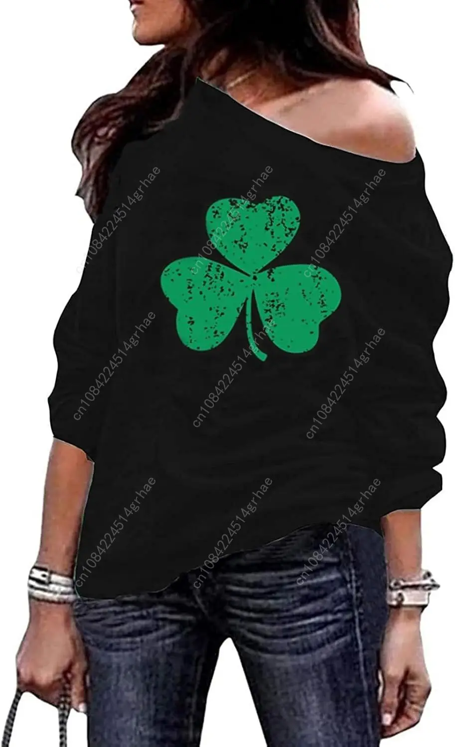 Halloween Sweatshirt Dames Off Schouder Heksenkostuum Pompoen Sweatshirts met lange mouwen