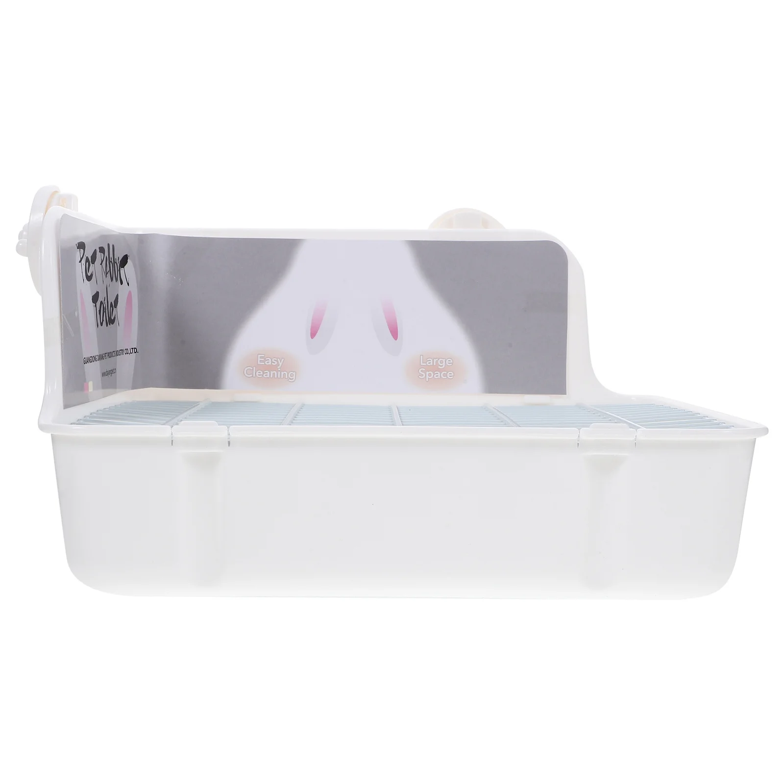 

Corner Rabbit Litter Box Small Animal Potty Training Toilet Tray Plastic Bunny Litter Pan Splash Proof Cage Pet Toilet