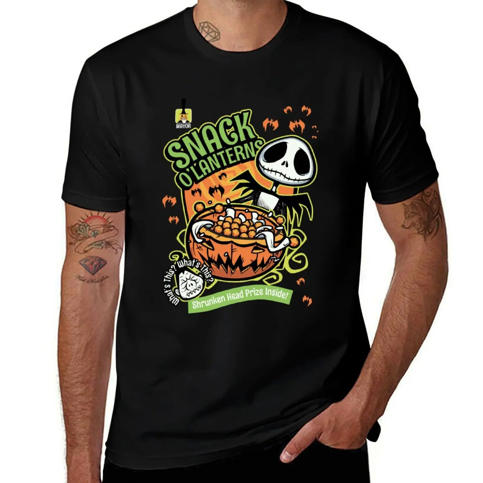 Snack O_Lanterns! T-Shirt basketball graphic tees Blouse mens graphic t-shirts