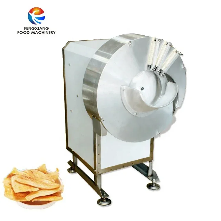 FC-501 Vegetable and Fruit slicing shredding machine banana cutting chopping machine banana long chips machine banana slicer