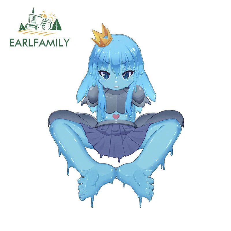 EARLFAMILY 13 см x 9,6 см слайм с кристаллами Loli сексуальные наклейки юбка Ahegao Booty Senpai автомобильные аксессуары Креативные аксессуары