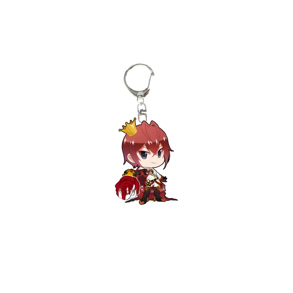 Game Twisted-Wonderland Acrylic Keychain Accessories Anime Keyring Key Ring Originality Cartoon Personality Backpack Pendant