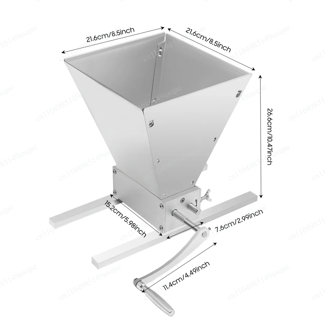 All-in-One Manual Crusher for Malt & Coffee  Adjustable 0-2.5mm Gap, Rugged Carbon Steel Build, Perfect for Home Brewing