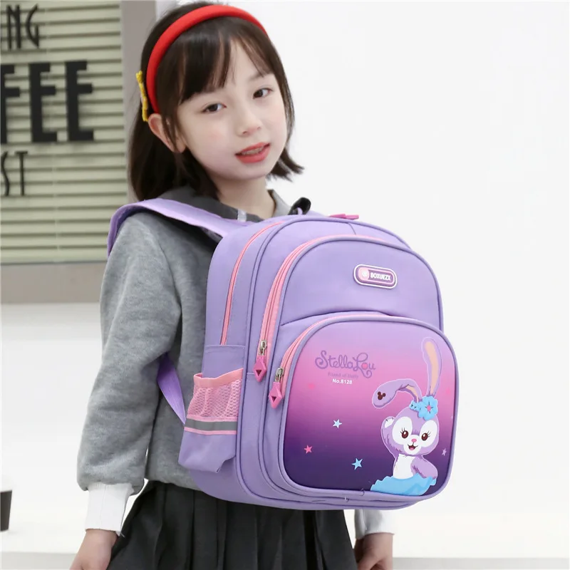 New Gradient Schoolbag Cute Cartoon Character Stellalou Little Girl Backpack Kawaii Astronaut Printed Children's Backpack