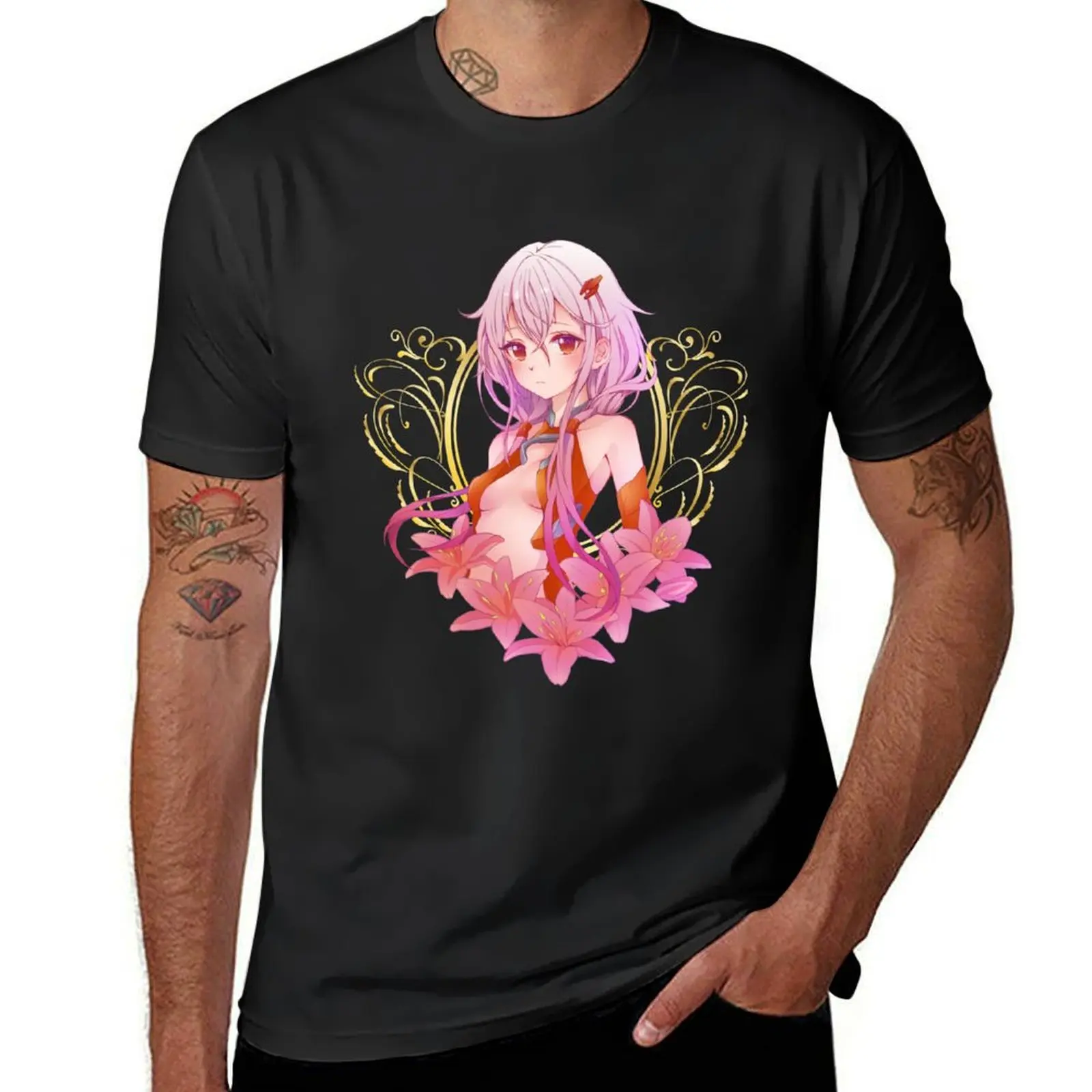 Inori Yuzuriha (Guilty Crown) T-Shirt cute tops Blouse boys animal print plain black t shirts men