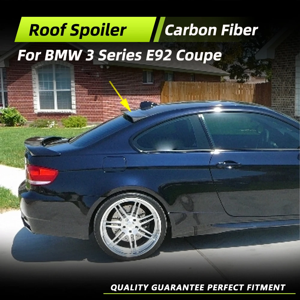 

Car Roof Window Spoiler Auto Wing Lip for BMW 3 Series E92 325i Coupe 2007 - 2013 Carbon Fiber Car Rear Top Extension Spoiler