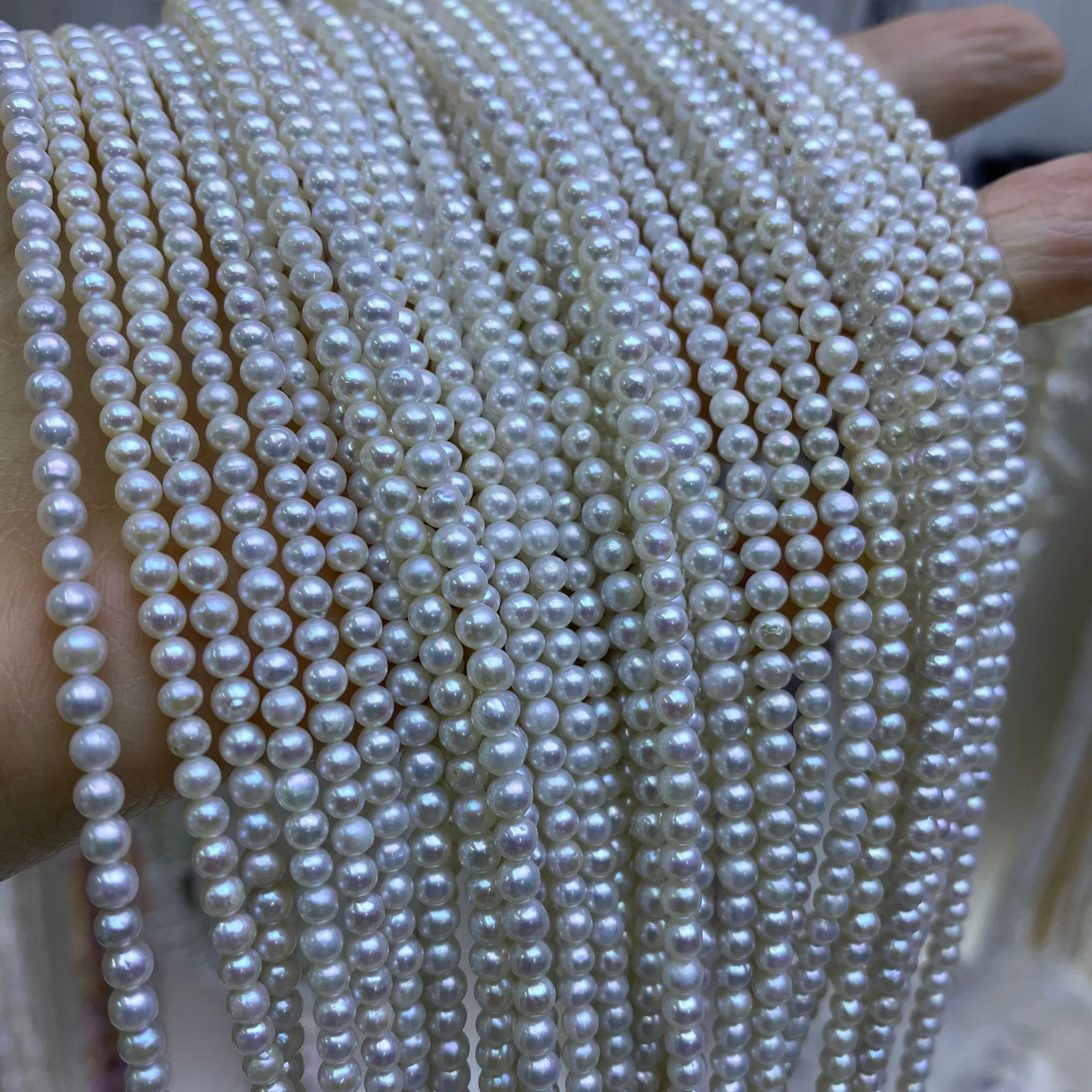 3-11mm AAAA Natural Freshwater Pearl Bead White Round Loose Spacer for Jewelry Making DIY Necklaces Bracelet Woman Gift Wedding