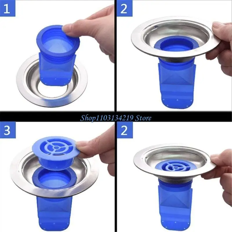 

N5KC Double Layer Odor Prevention Bathroom Floor Drain Steel Rustproof Washing Machine Drain Cover Easy to clean for Bathroom