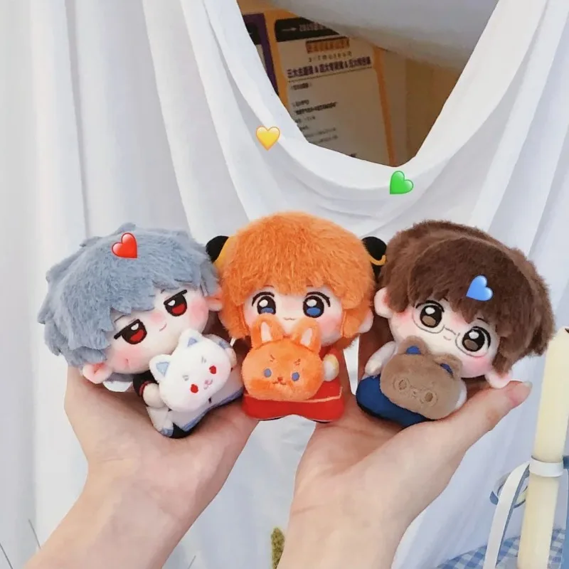 New Gintama Sakata Gintoki Shimura Shinpachi Kagura High Color Value Creative Plush Doll Cartoon Cute Doll Toy Birthday Gift
