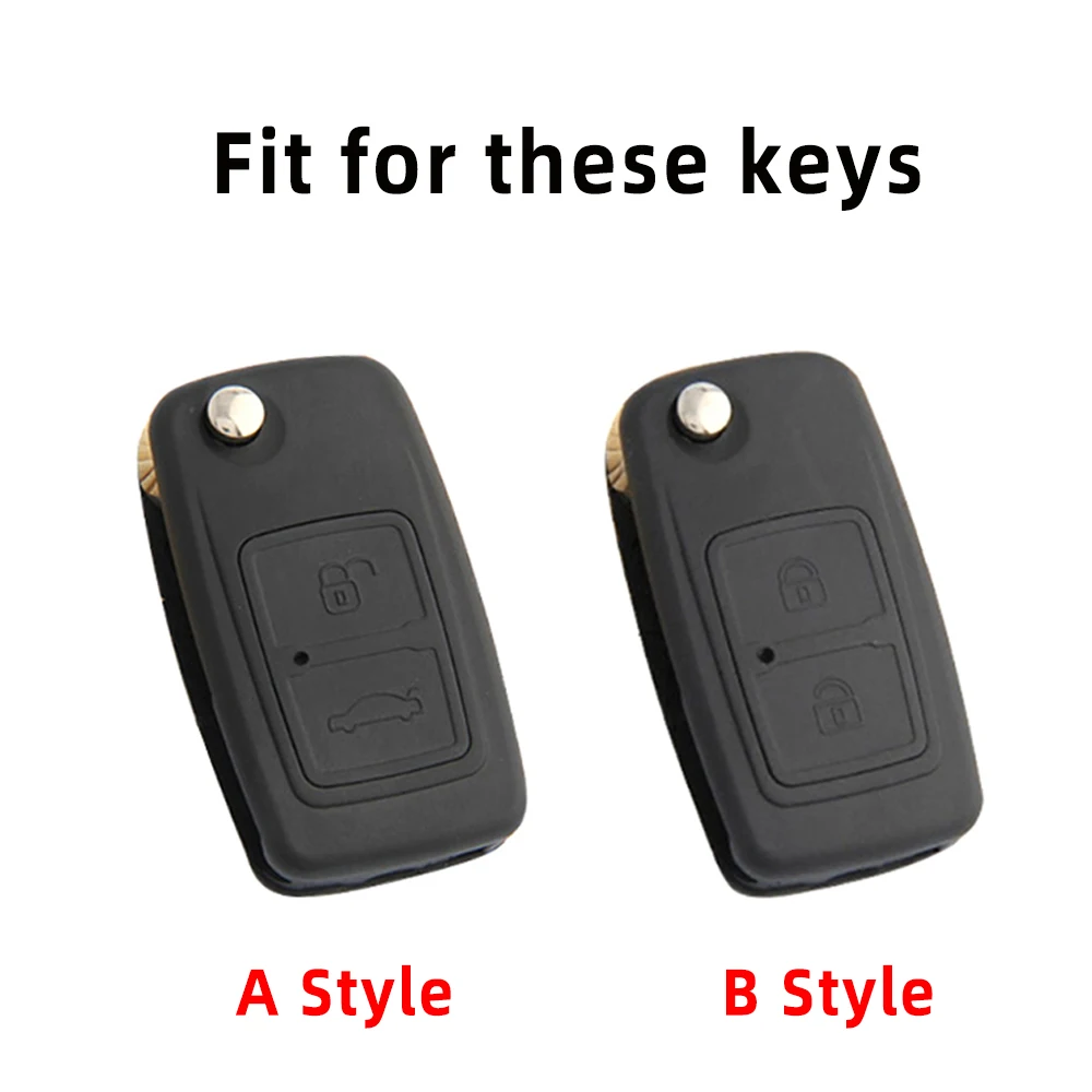 Gold Edge Soft TPU Car Key Case Cover Keyless Fob Shell Holder Protector For Chery Tiggo Tengo Fulwin 2 Cowin A3 A5 A13 M11 E5