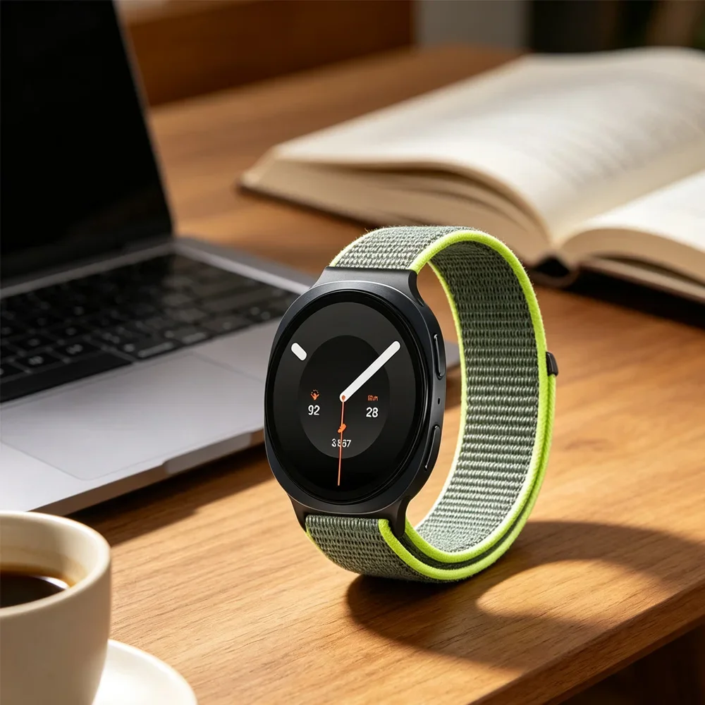 Metal Connecting Nylon Loop Strap for Samsung Galaxy Watch 9 8 40mm 44mm Official Replace Bracelet Galaxy Watch 8 Classic 46mm