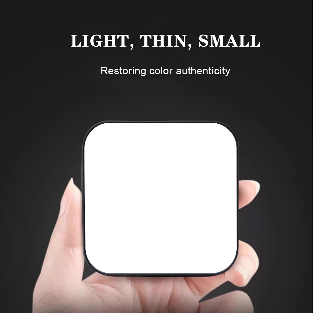 Mcoplus Mini LED Camera Video Light Built-in Battery Dimmable 3200K-6500k Portable Photography Photo Lighting Panel for YouTube