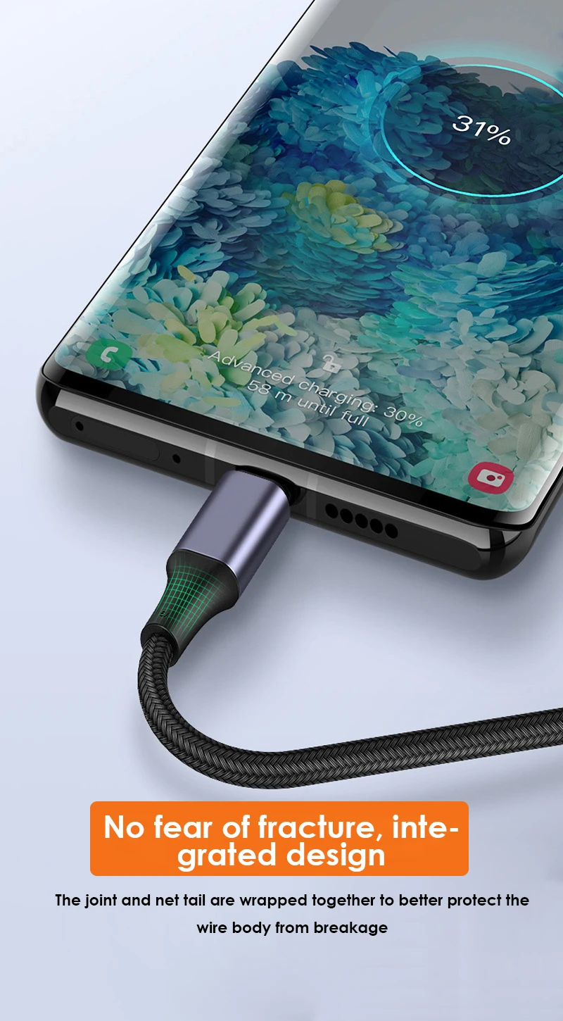 PD 고속 충전 USB 타입 C to C 케이블, 데이터 충전기, 짧은 와이어, 100W
