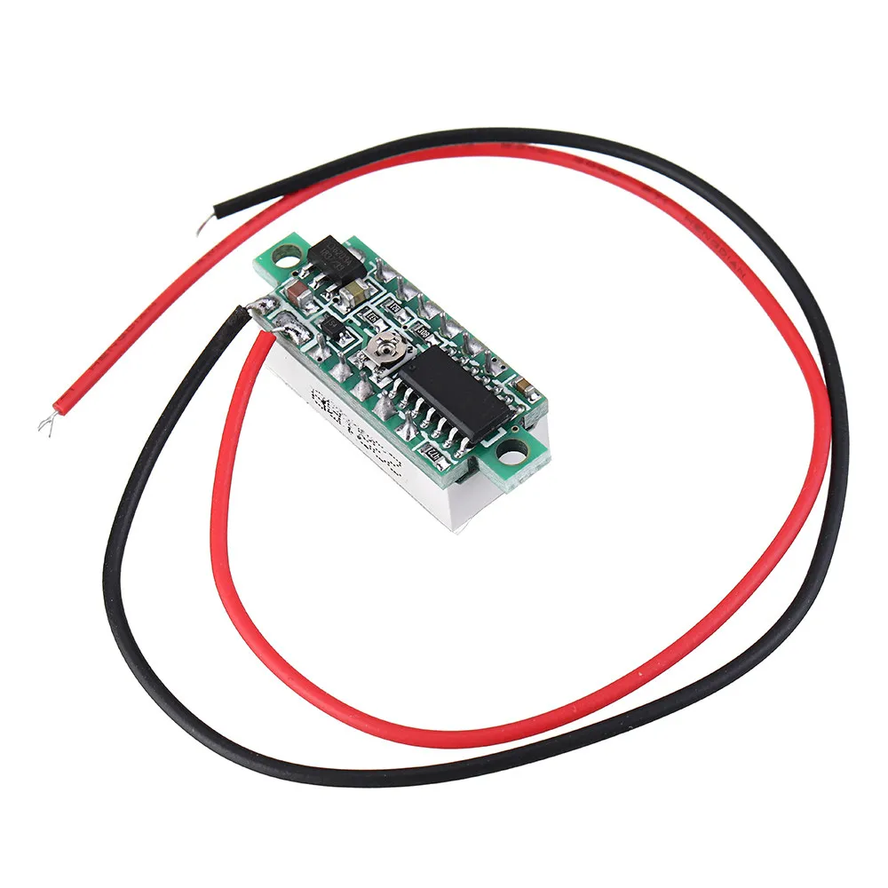 0,28 Zoll DC LED Digital-Voltmeter 2,5-30V Spannungsmesser Auto Kfz Mobile Stromversorgung Spannungsprüfer Detektor Rot Grün Blau Gelb – Detail 2