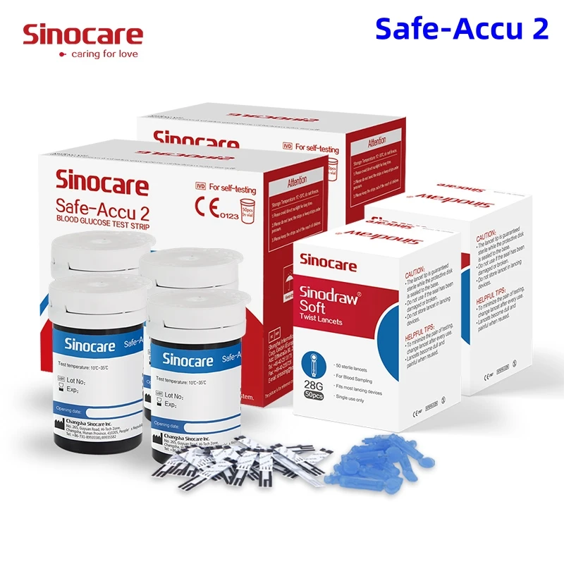 Sinocare Đường Huyết Và Báng Tiểu Đường Bút Thử Đường Huyết Mét Hay Safe-Accu2 Chỉ