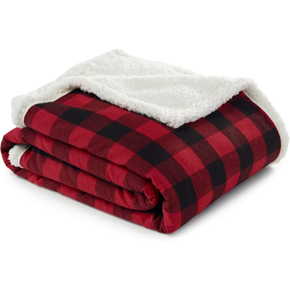 

Eddie Bauer Reversible Sherpa Fleece Throw Blanket - San Juan Oyster, Perfect for Year-Round Home Decor