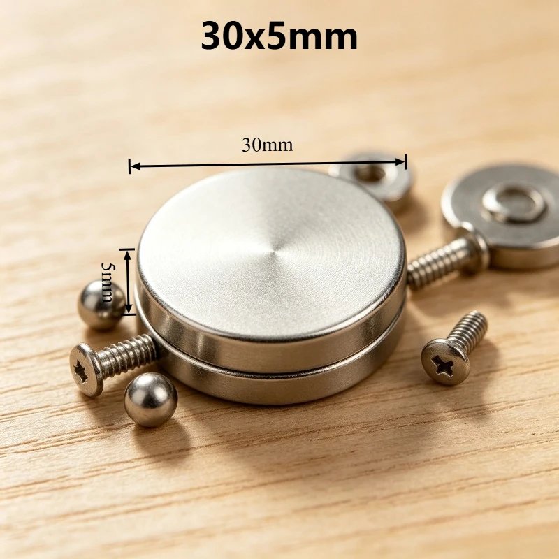 30x5 mm Super Powerful Round Disc Neodymium Magnet 30*5 mm Strong Permanent NdFeB Magnet for Fridge DIY Industrial Projects