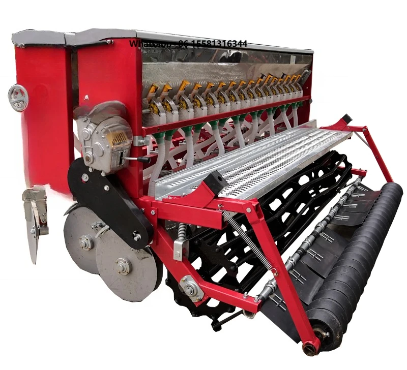 12 Rows Tractor-Compatible Wheat Planter Machine with Fertilizer Seed Transplanter & Seeder