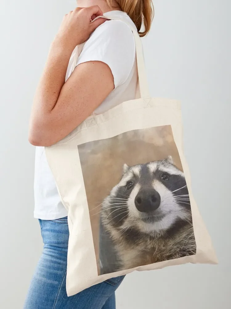 Silly Raccoon Tote Bag bag luxury women shoping bag Canvas for women